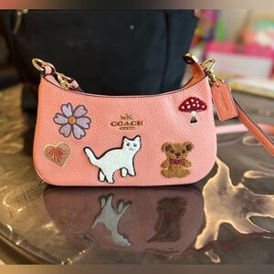 Coach Teri shoulder/crossbody bag creature patches